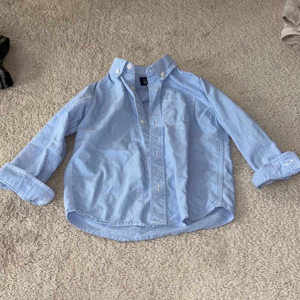 The Children's Place Light Blue Button-Down Shirt